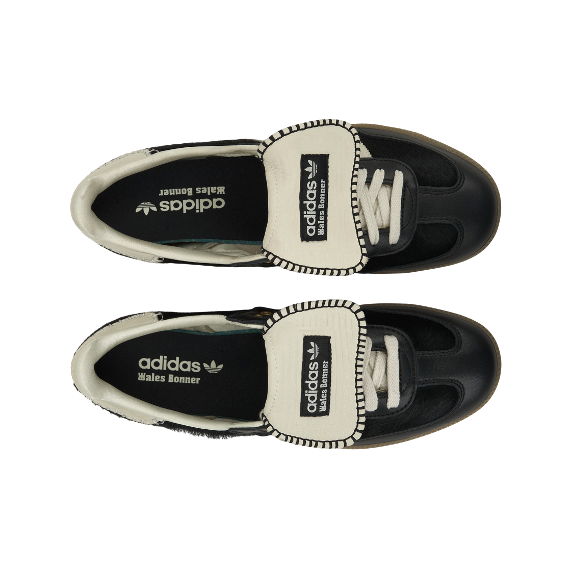 아디다스 x 웨일스 보너 포니 토널 삼바 코어 블랙 크림 화이트(Adidas x Wales Bonner Pony Tonal Samba Core Black Cream White) - 5