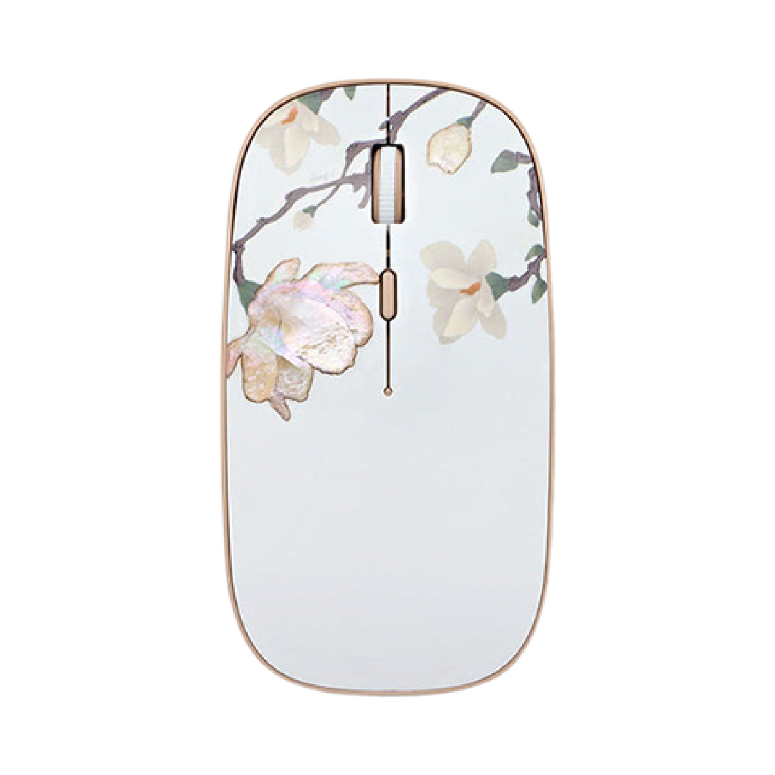 뮷즈 목련 자개 무선 마우스 화이트 (국내 정식 발매 제품)(MU:DS Magnolia Mother-of-Pearl Wireless Mouse White (Korean Ver.))