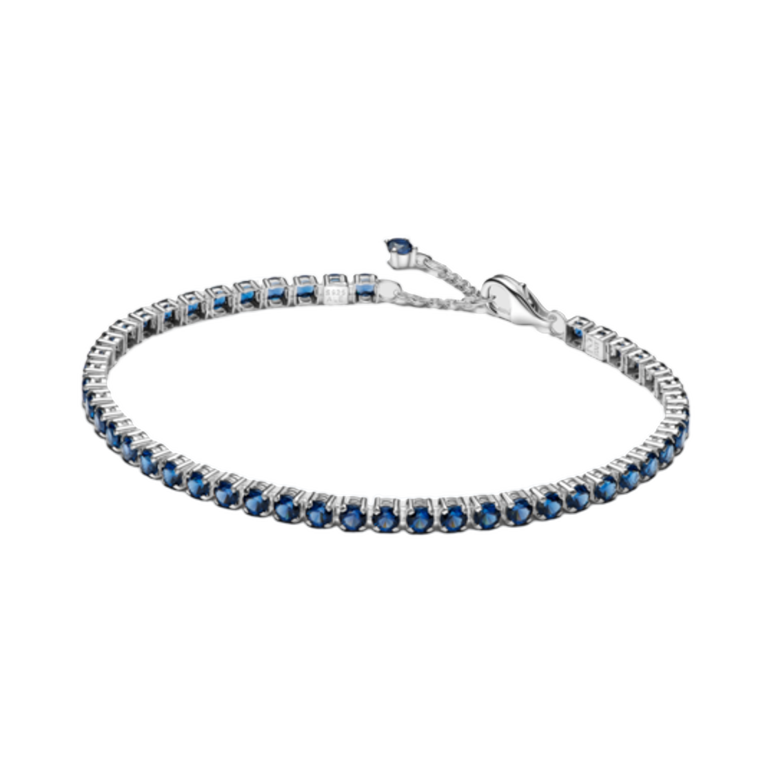 591469C02 (W) Pandora Sparkling Blue Tennis Bracelet Synthetic Crystal Sterling Silver