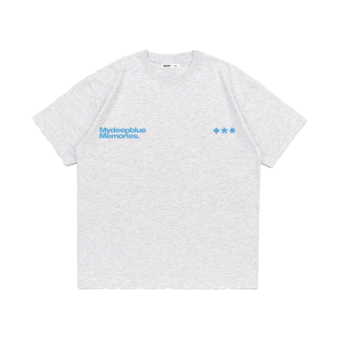 마이딥블루메모리즈 심볼 로고 티셔츠 라이트그레이 스카이(MydeepblueMemories Mm Symbol Logo T-Shirts Light Grey Sky) - 2
