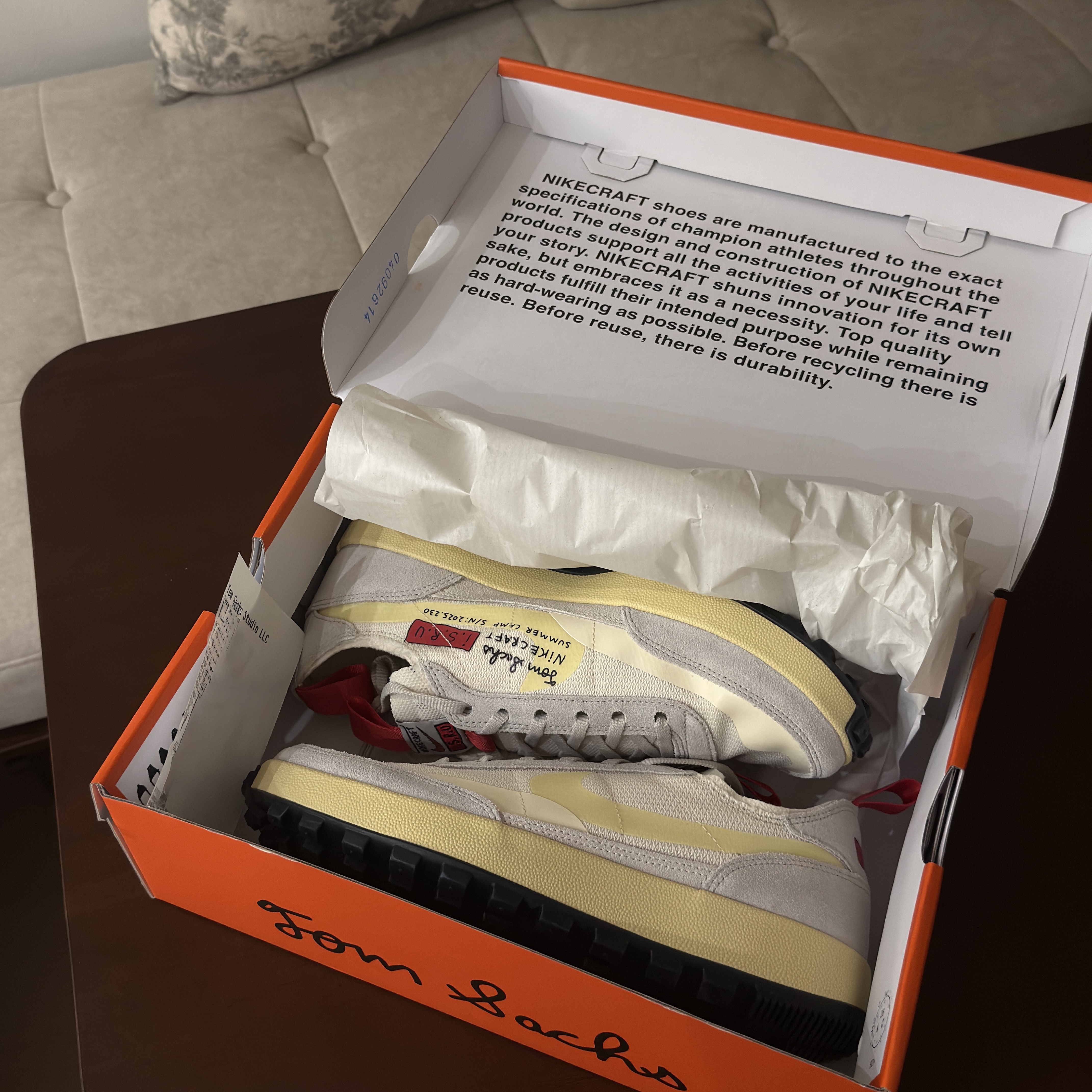 Nike x Tom Sachs General Purpose Shoe Grey Yellow 착용 스타일