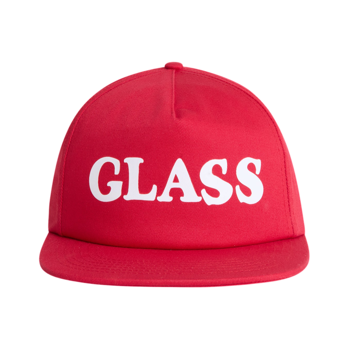 골프왕 돈 탭 더 글라스 글라스 로고 햇 레드(Golf Wang Don't Tap The Glass Glass Logo Hat Red)
