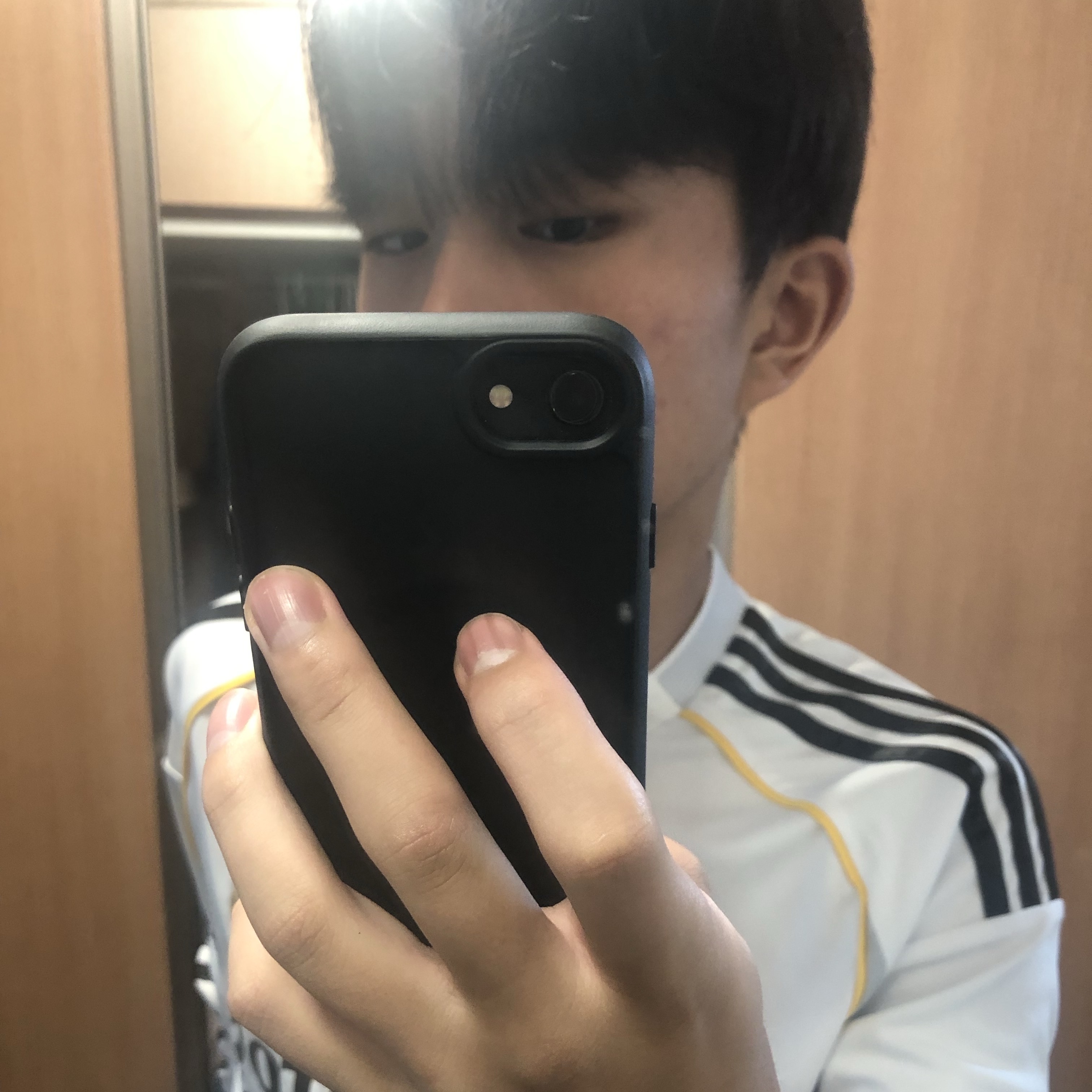 Adidas Real Madrid 2025/26 Home Long Sleeve Jersey White - KR Sizing (Non Marking Ver.) 착용 스타일