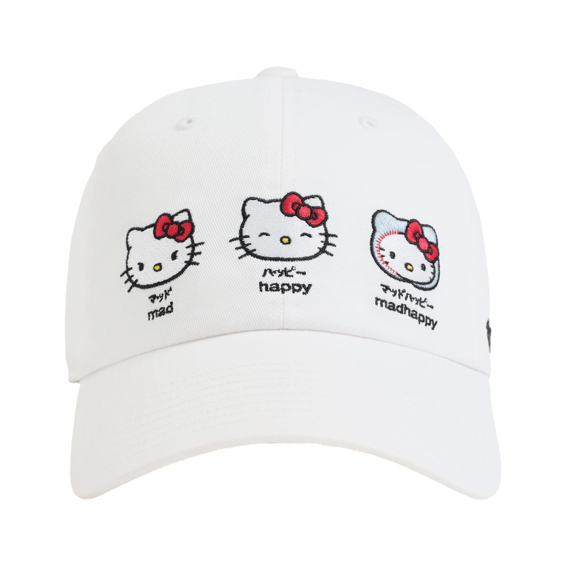 매드해피 x 헬로 키티 이모션스 대드 햇 화이트(Madhappy x Hello Kitty Emotions Dad Hat White) - 1