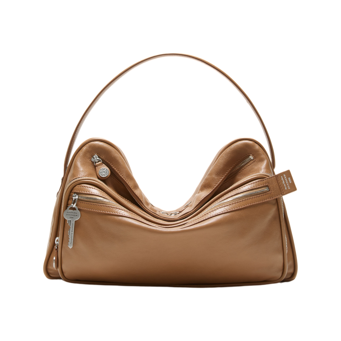 아크네 스튜디오 카메로 카메라 숄더백 카라멜 브라운(Acne Studios Camero Camera Shoulder Bag Caramel Brown)