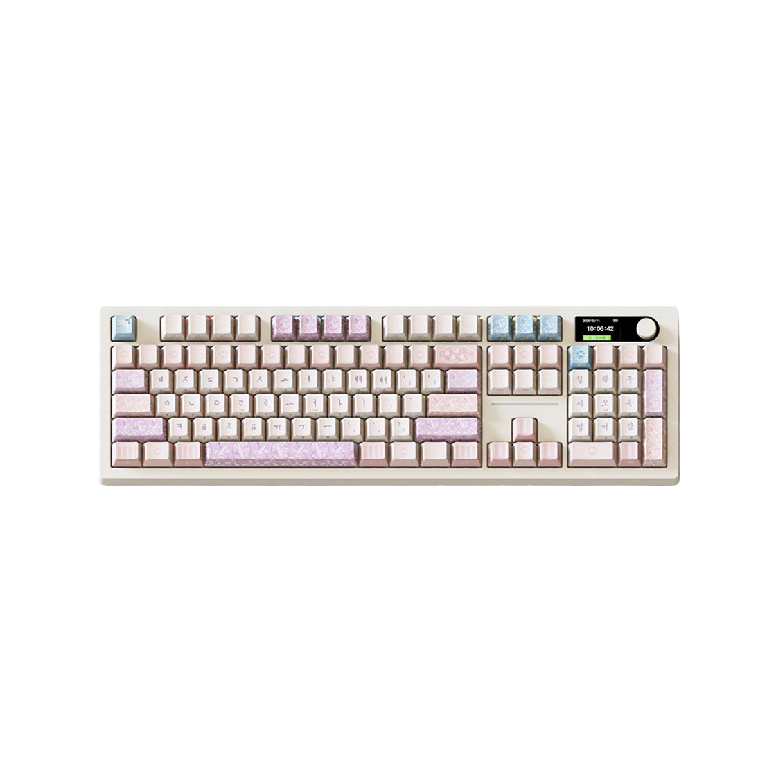 뮷즈 연분청자 무선 블루투스 키보드 (국내 정식 발매 제품)(MU:DS Soft Pink Celadon Wireless Bluetooth Keyboard (Korean Ver.))
