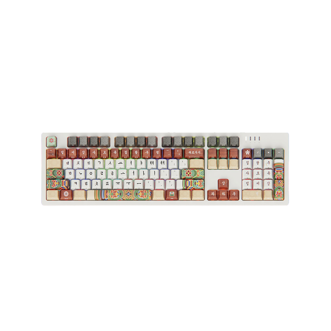 뮷즈 단청 기계식 유선 키보드 화이트 (국내 정식 발매 제품)(MU:DS Dancheong Mechanical Wired Keyboard White (Korean Ver.))