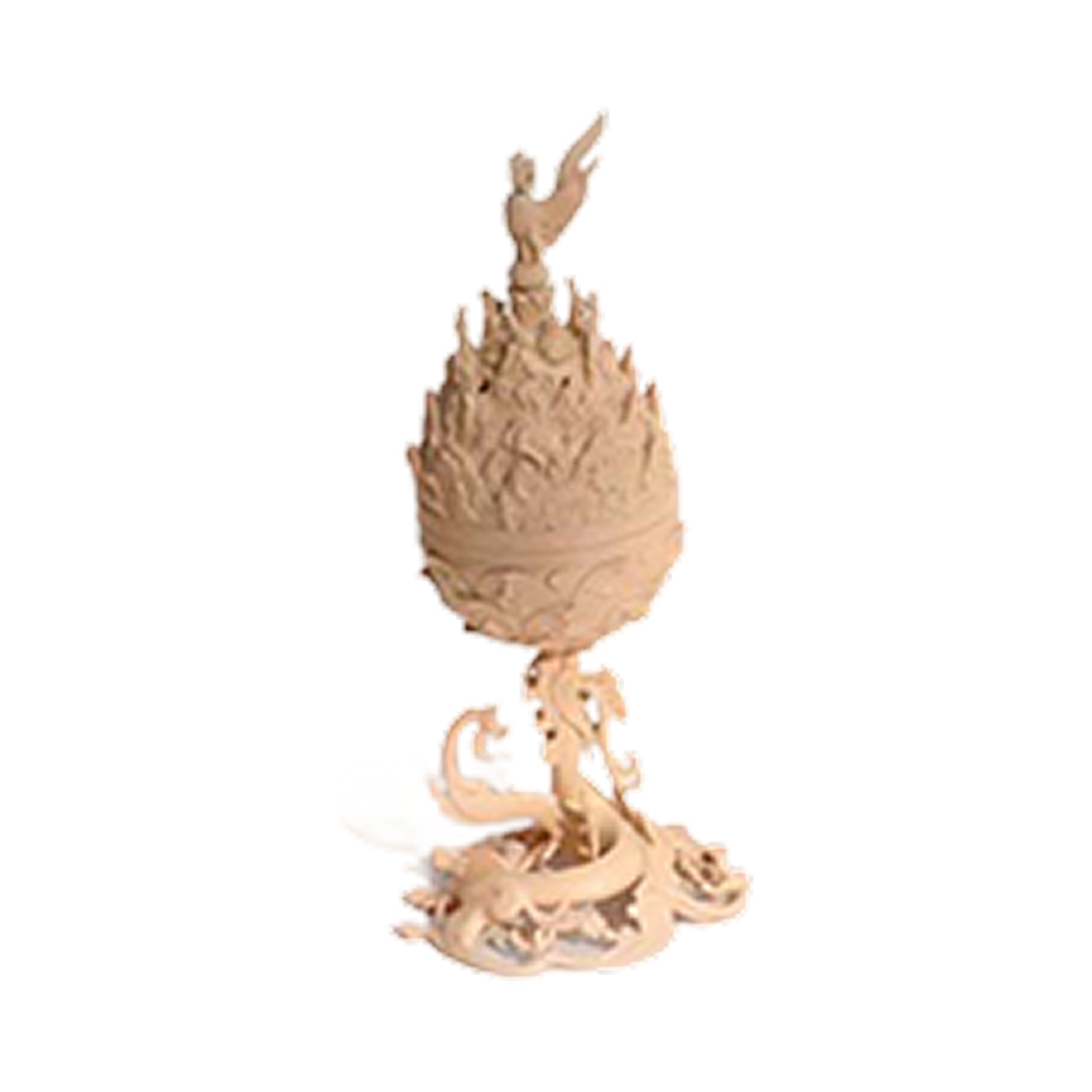 - MU:DS Gilt-Bronze Incense Burner Miniature Coral