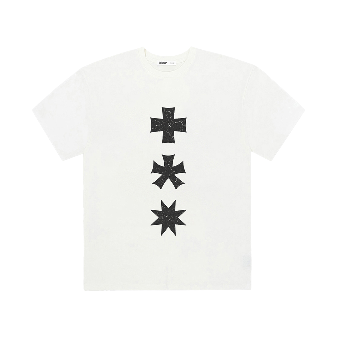 26072310 MydeepblueMemories Mm Three Logo T-Shirts White