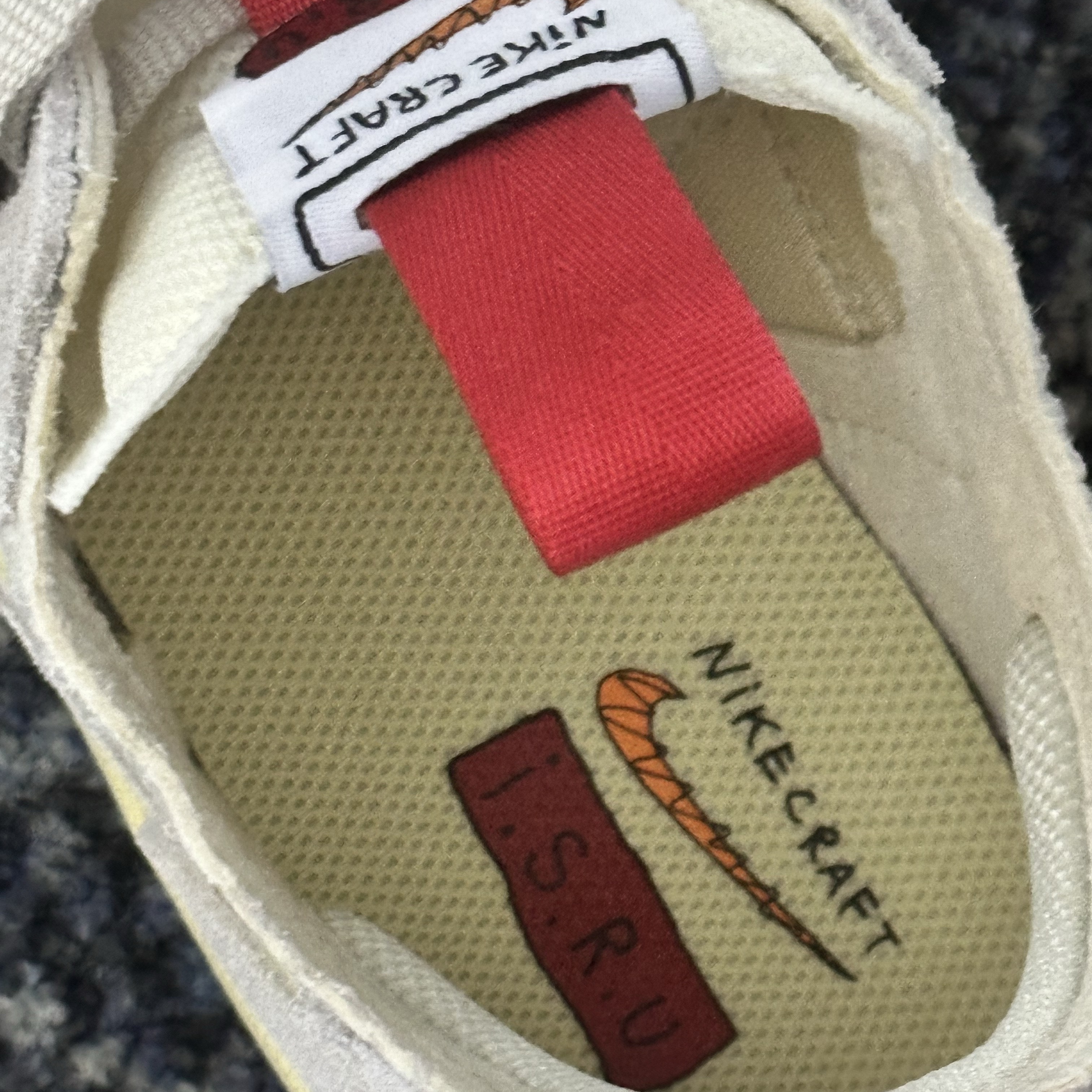 Nike x Tom Sachs General Purpose Shoe Light Cream, Nike x Tom Sachs General Purpose Shoe Pine Green University Gold 착용 스타일 - 2
