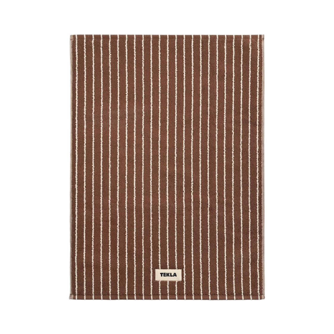 BMT-425 Tekla Terry Bath Mats Rust Stripes