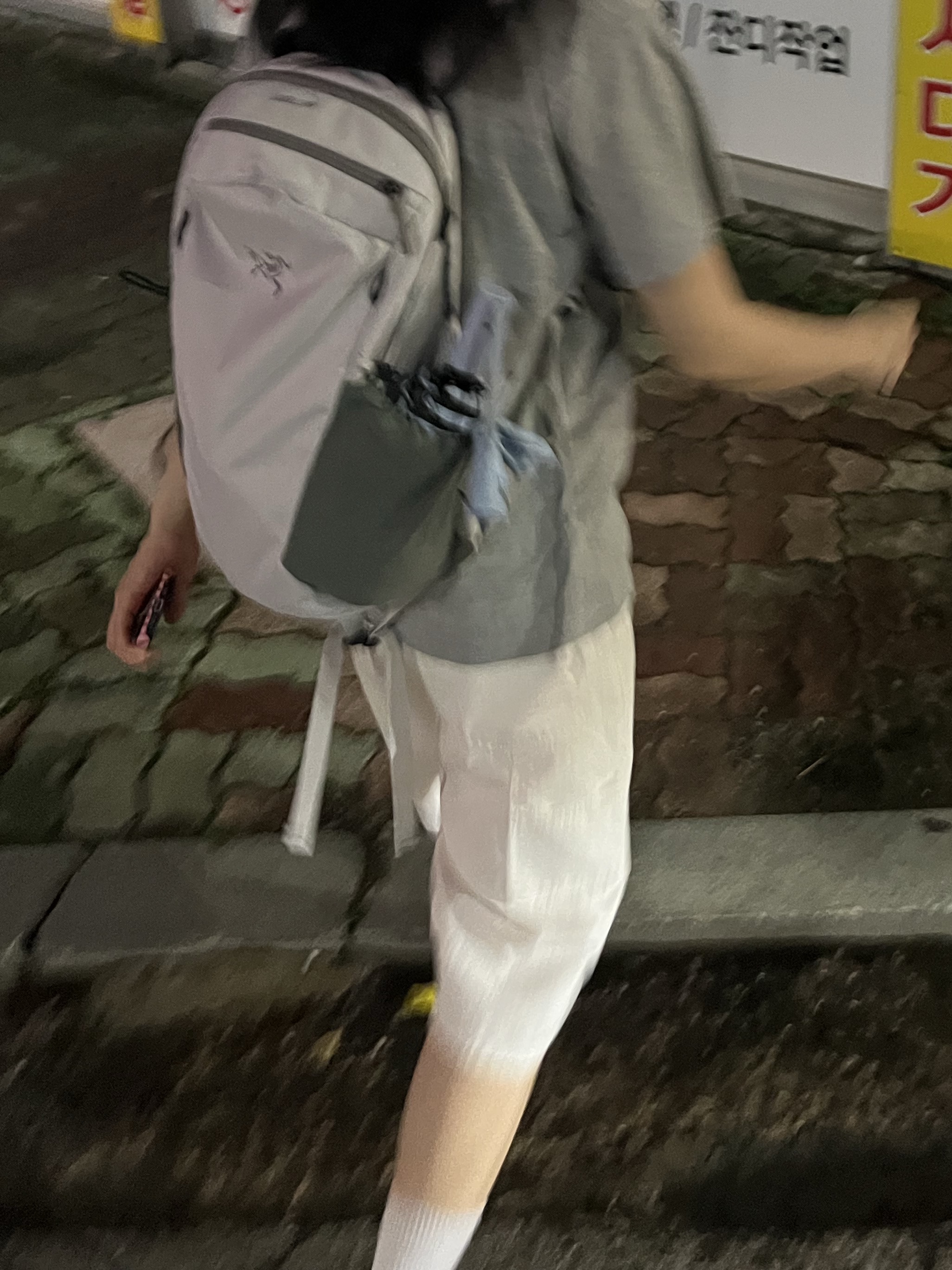 Arc'teryx Mantis 16 Backpack Solitude Void 착용 스타일