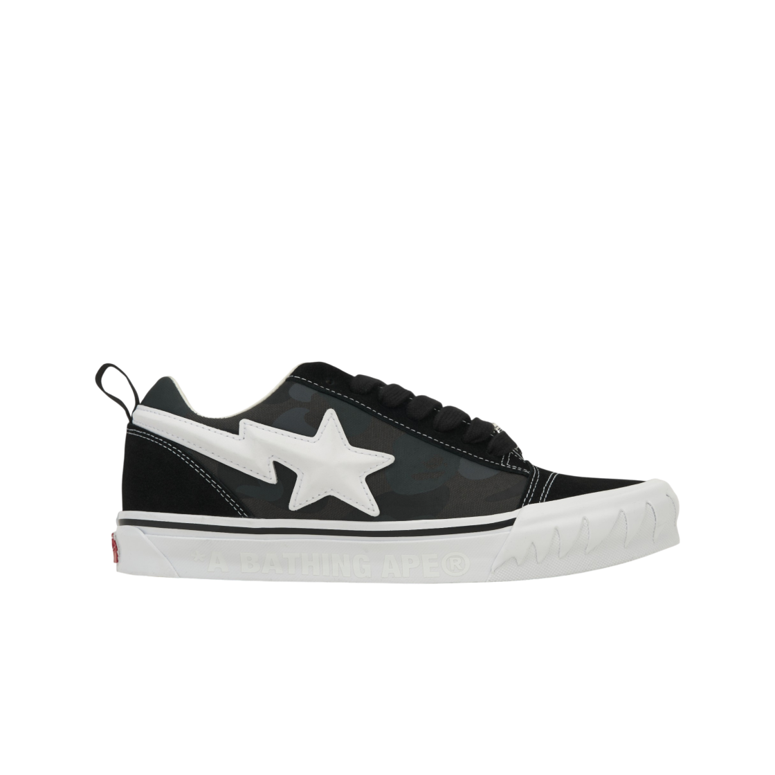 반스 x 베이프 프리미엄 뉴스쿨 카모 블랙(Vans x BAPE Premium Knu-Skool Camo Black)