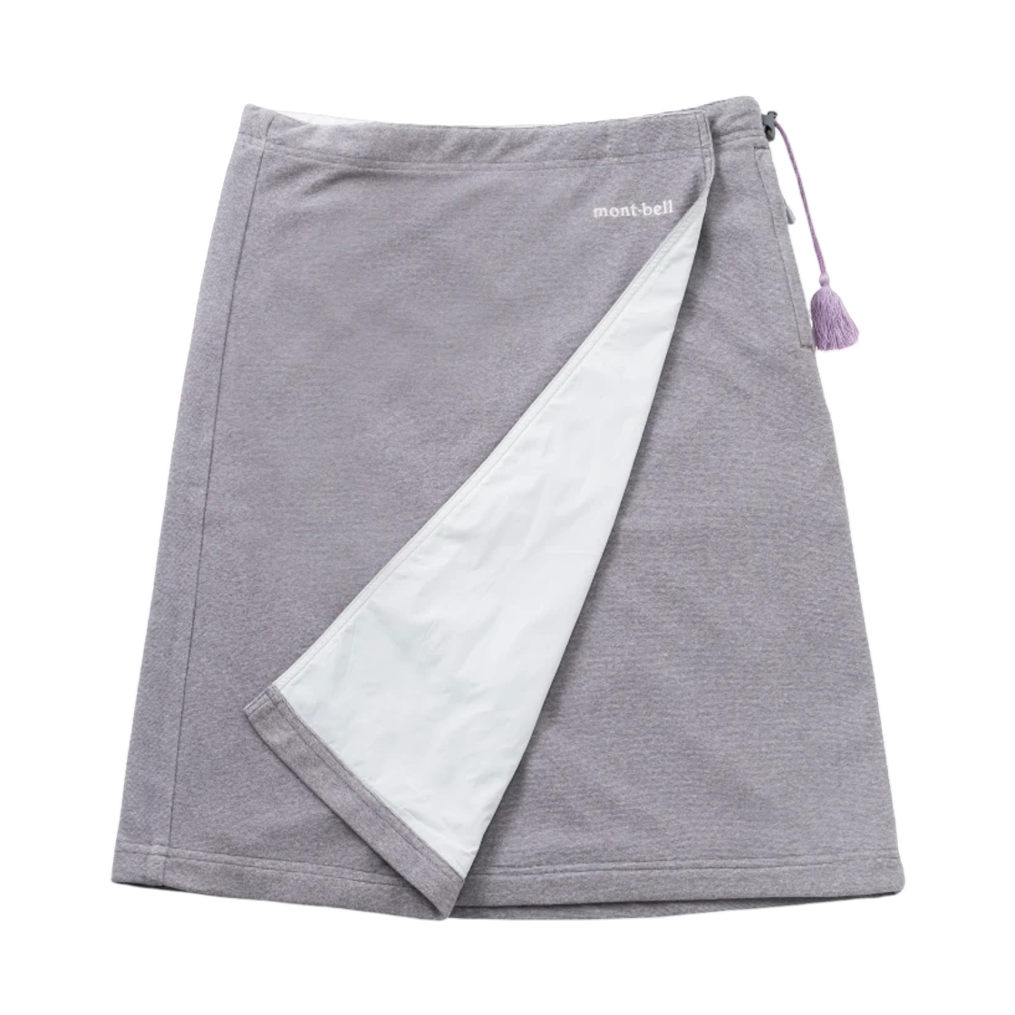 1105493 (W) Montbell Chameece Wrap Skirt Light Gray 25