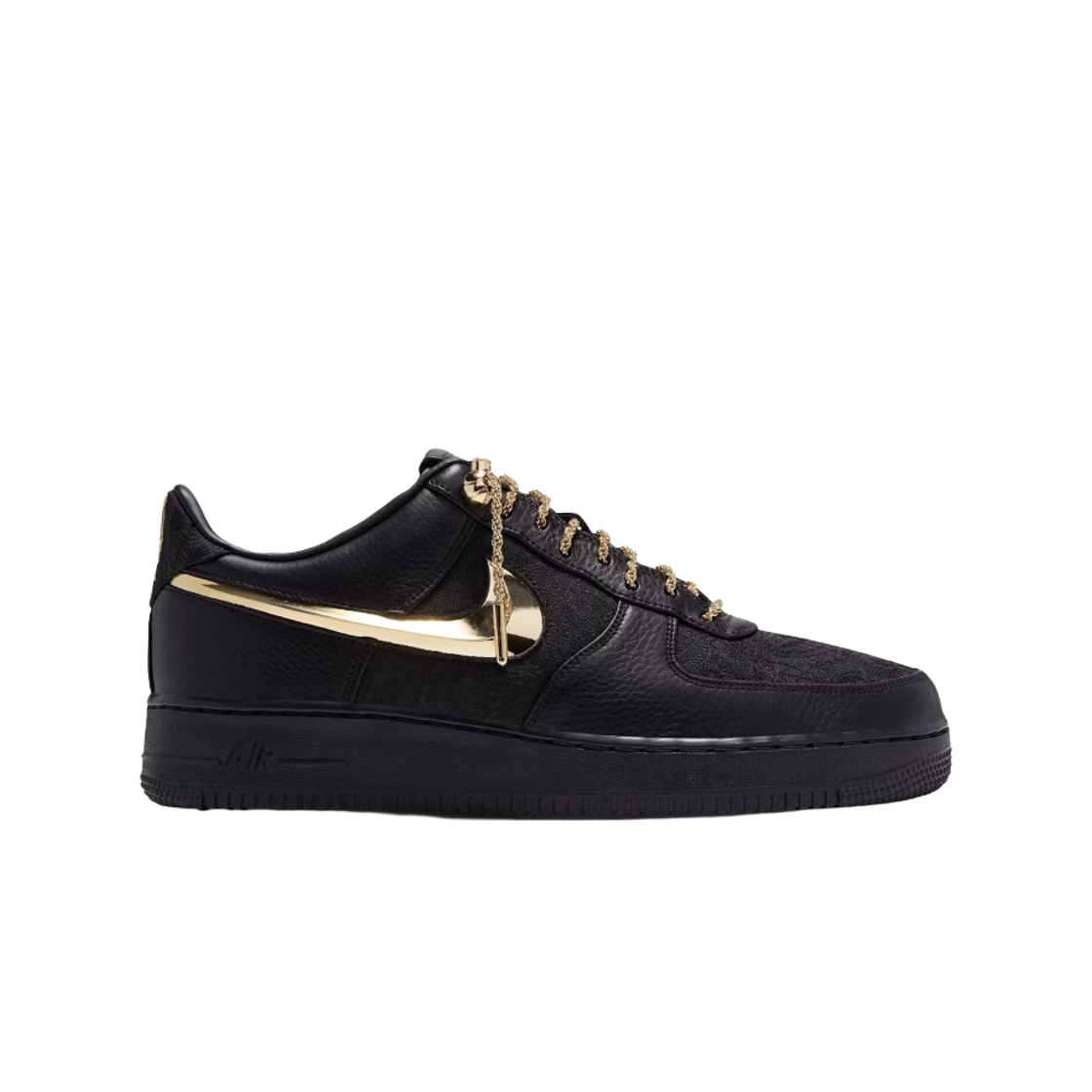 IR2076-001 Nike x Victor Solomon Air Force 1 Low Black Metallic Gold