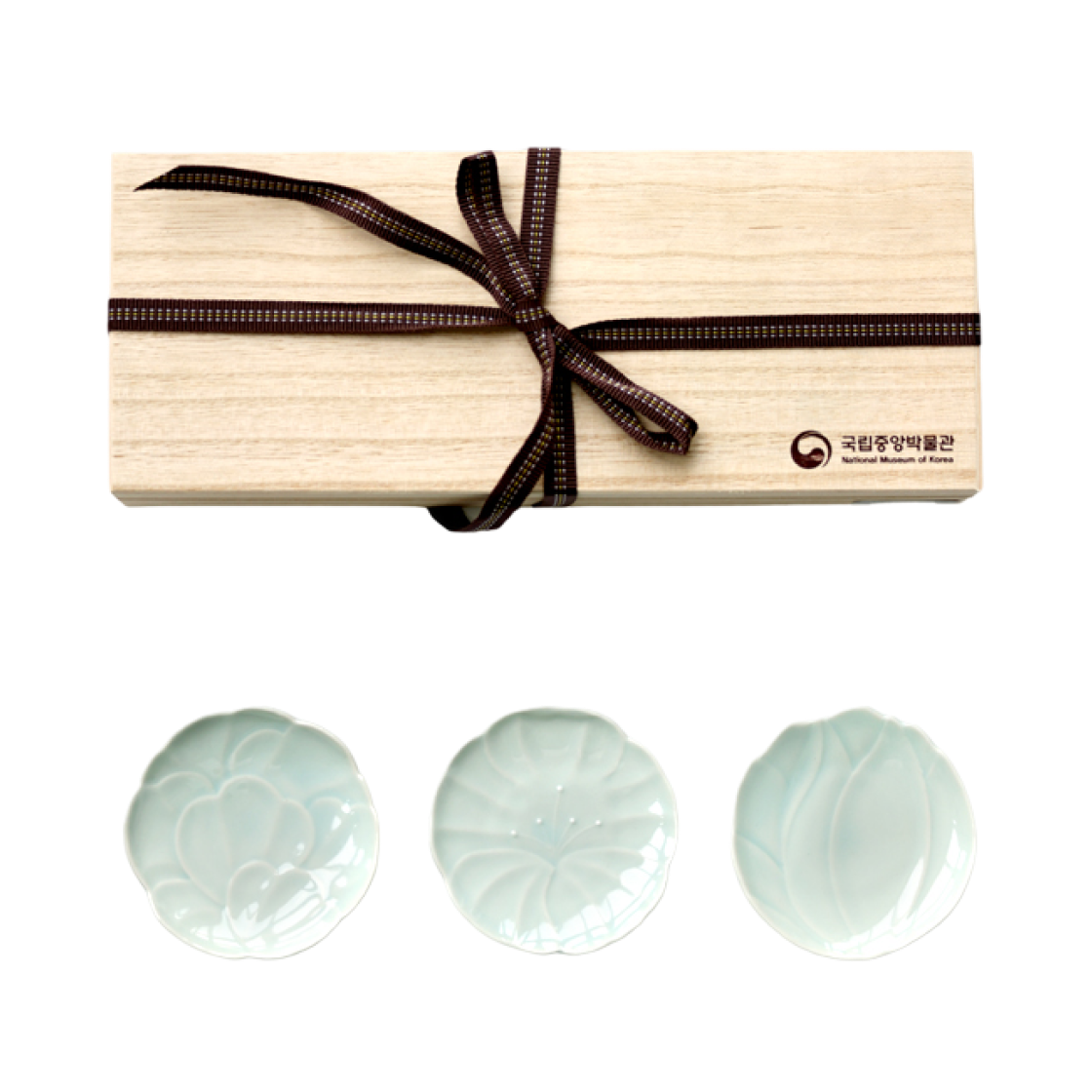 뮷즈 백자다식접시세트 (3개 세트)(MU:DS White Porcelain Tea Food Plate Set (Set of 3))