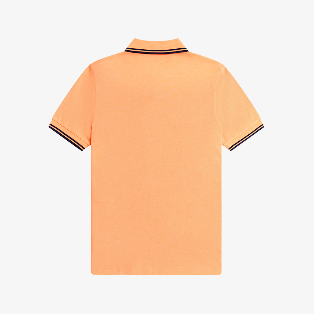 프레드페리 M3600 트윈 팁 프레드페리 셔츠 피치 프렌치네이비(Fred Perry M3600 Twin Tipped Fred Perry Shirt Peach French Navy) - 5