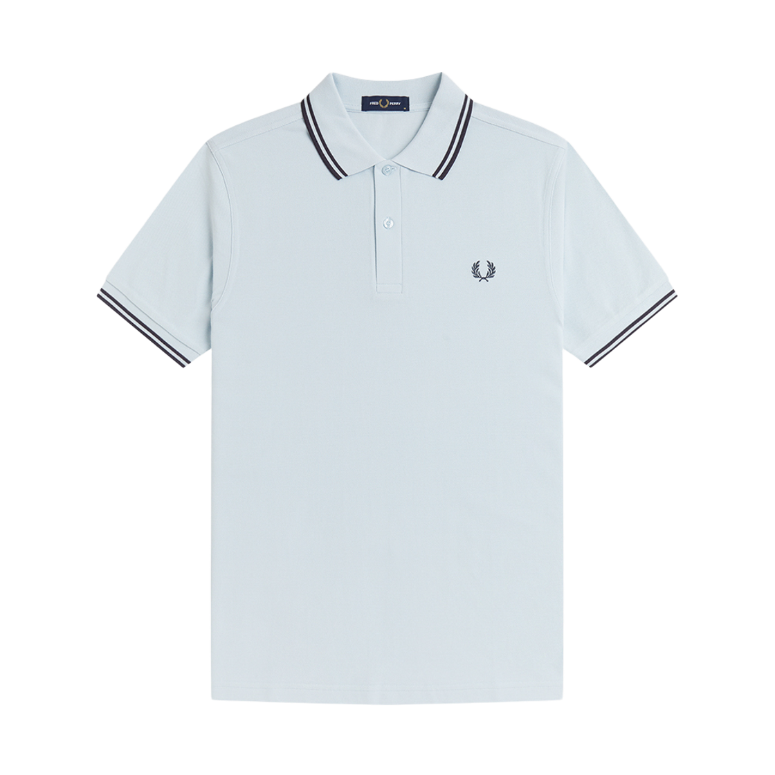 프레드페리 M3600 트윈 팁 프레드페리 셔츠 라이트아이스 앵커그레이(Fred Perry M3600 Twin Tipped Fred Perry Shirt Light Ice Anchor Grey)
