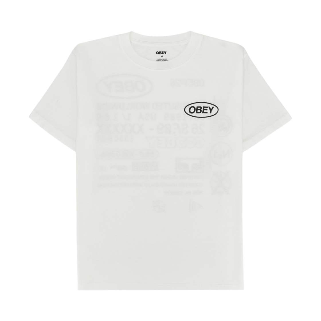 오베이 코드 피그먼트 티셔츠 피그먼트 빈티지 화이트(Obey Code Pigment T-Shirt Pigment Vintage White) - 2