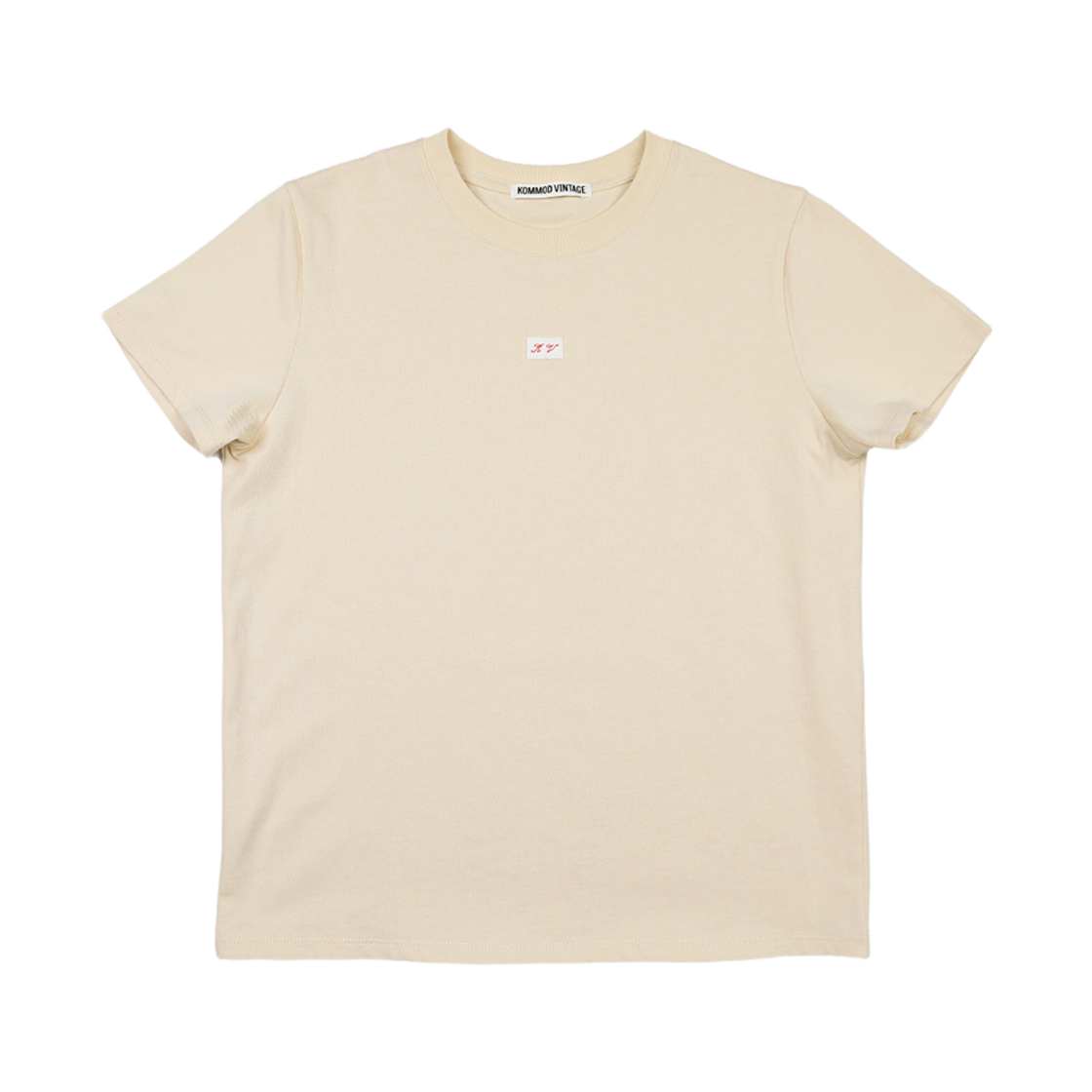 20260723_KV LABEL T-SHIRTS Kommod Vintage KV Label T-shirts Butter Beige