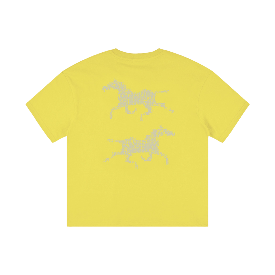 노디 시스템 에러 호스 크롭 티 레몬 옐로우(NODI System Error Horse Crop Tee lemon yellow) - 2