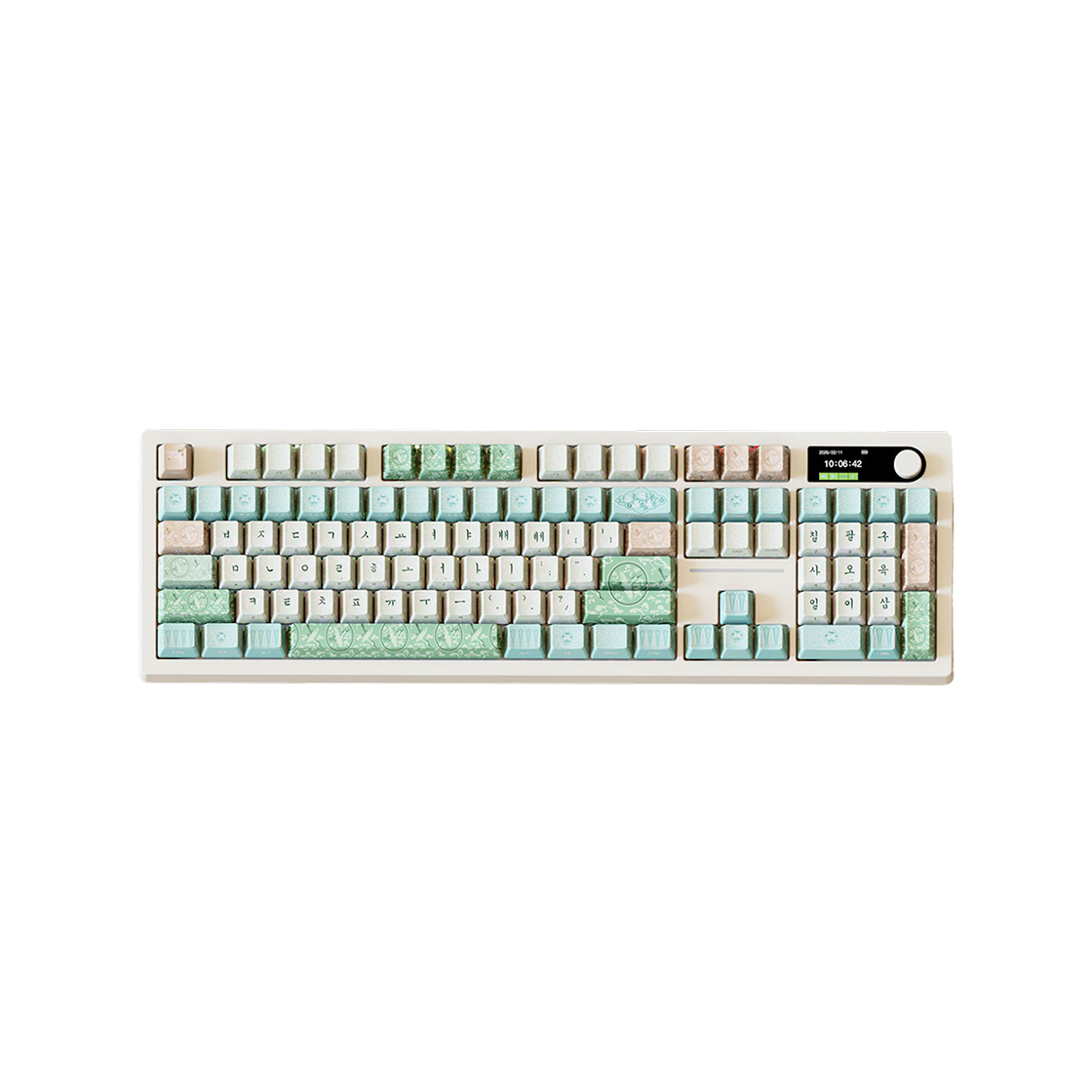 뮷즈 고려청자 무선 블루투스 키보드 (국내 정식 발매 제품)(MU:DS Goryeo Celadon Wireless Bluetooth Keyboard (Korean Ver.))