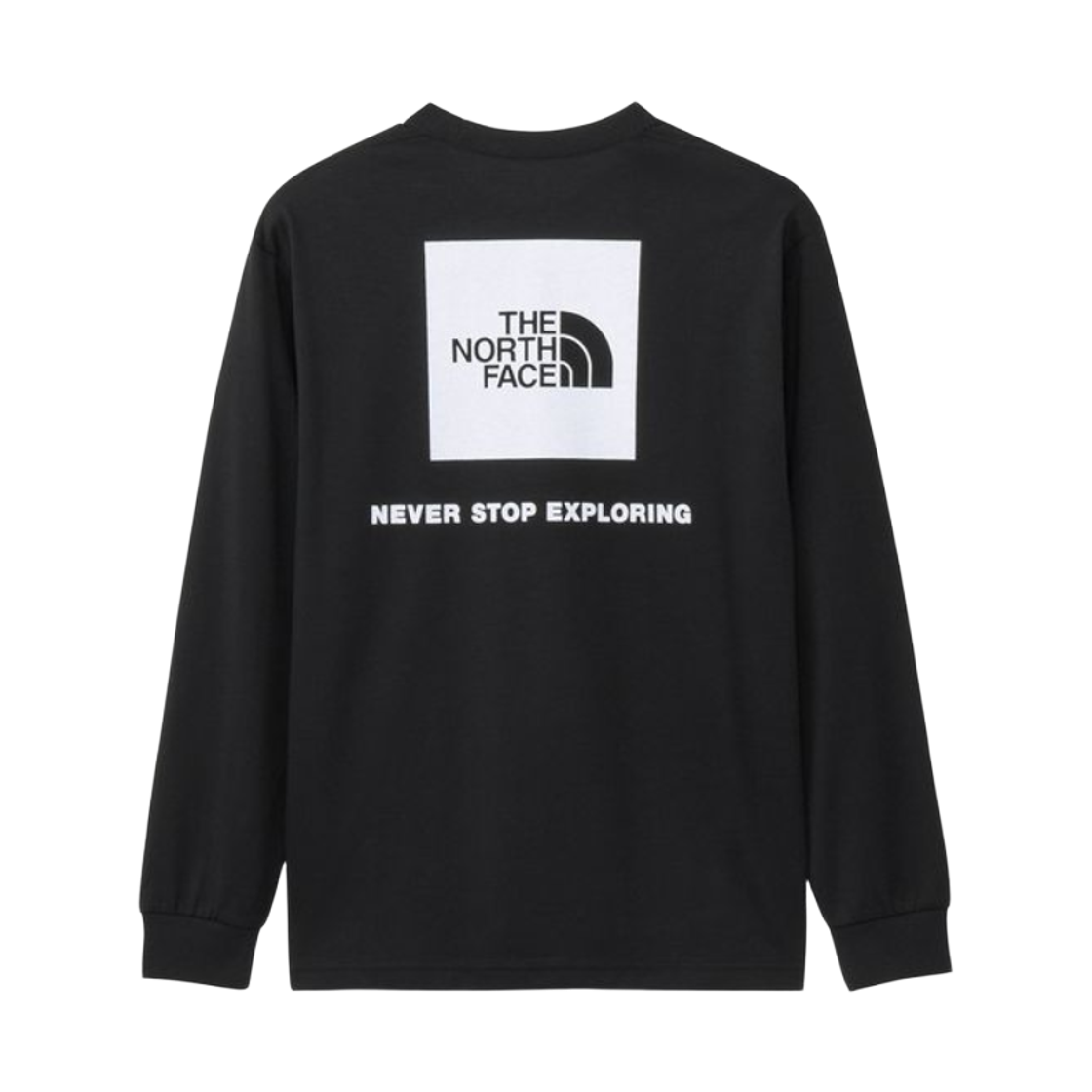 NT32442K2 The North Face Long Sleeve Back Square Logo T-Shirt Black2