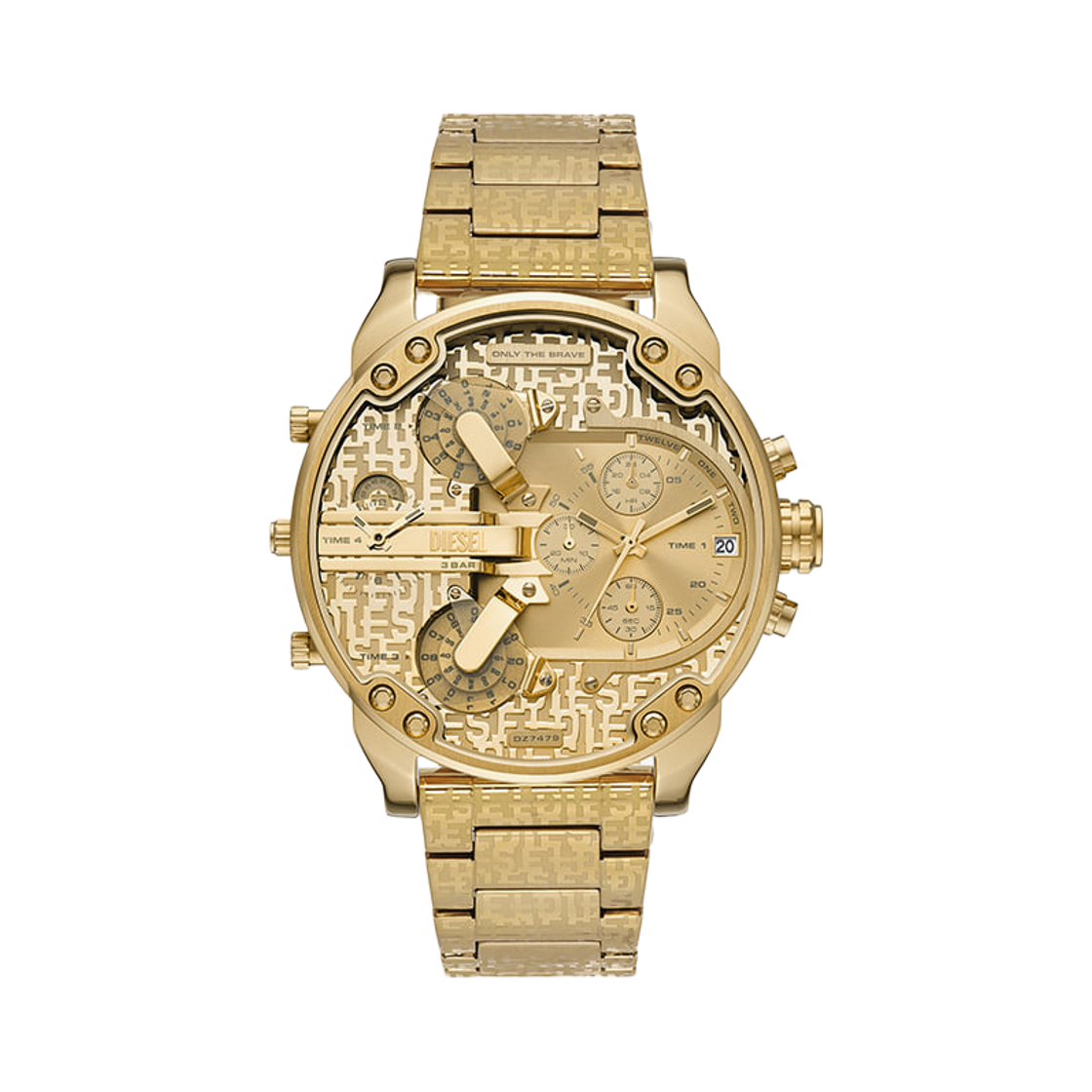 DZ7479 Diesel Dz7479 Mr. Daddy 2.0 Quartz 57mm Stainless Steel Gold