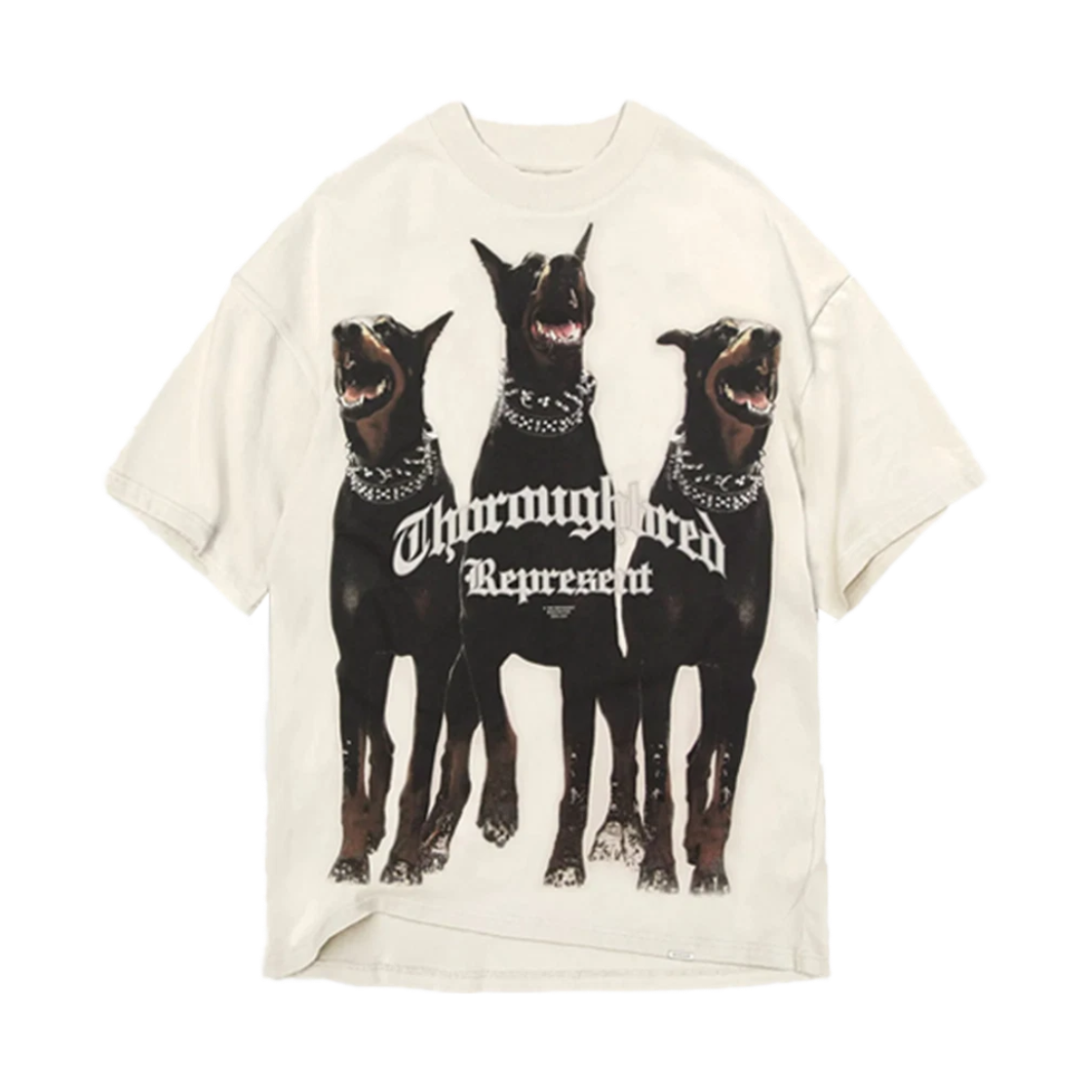 리프레젠트 서러브레드 티셔츠 빈티지 화이트 - 25SS(Represent Thoroughbred T-Shirt Vintage White - 25SS)