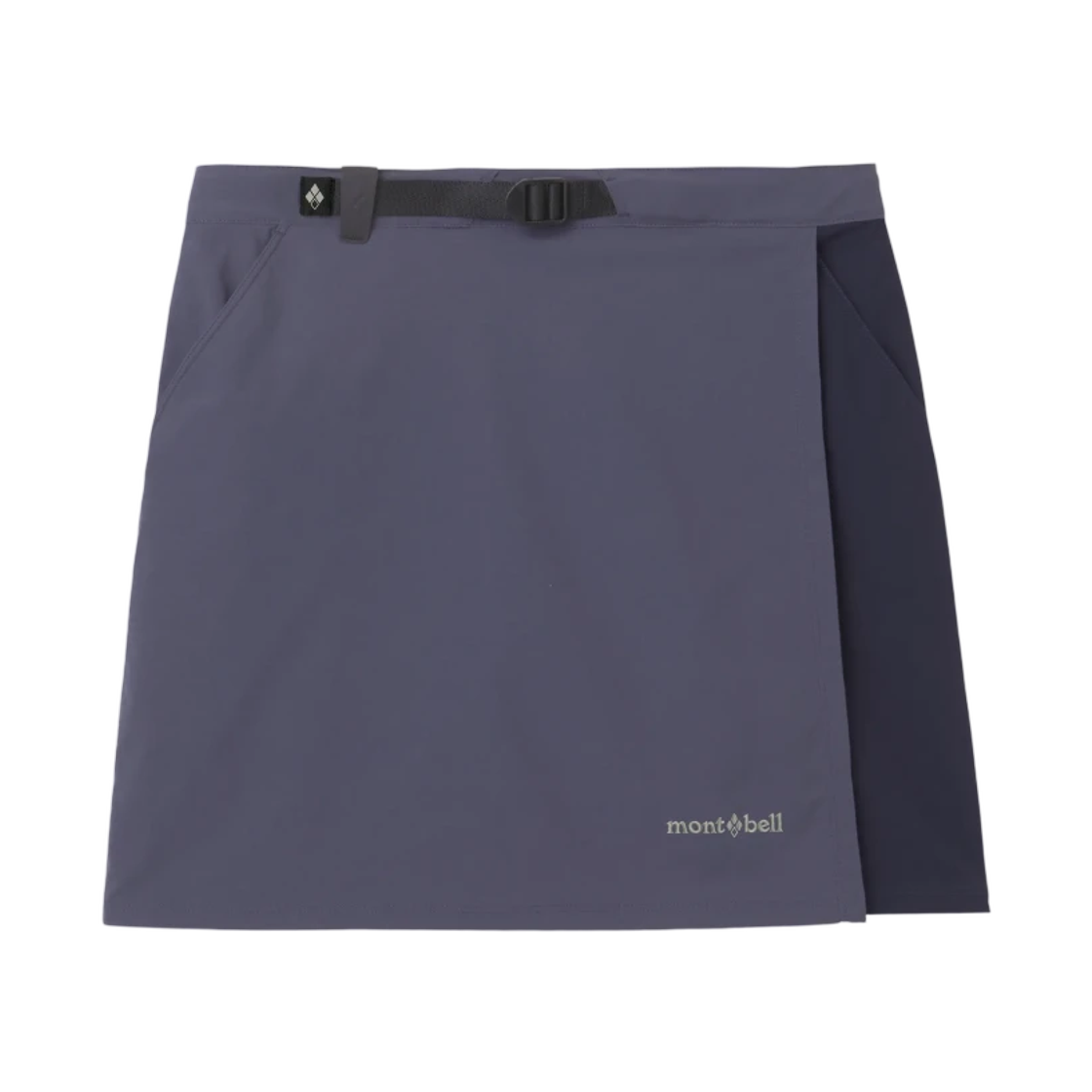 1105583 (W) Montbell O.D. Wrap Shorts Graphite Blue Black Navy