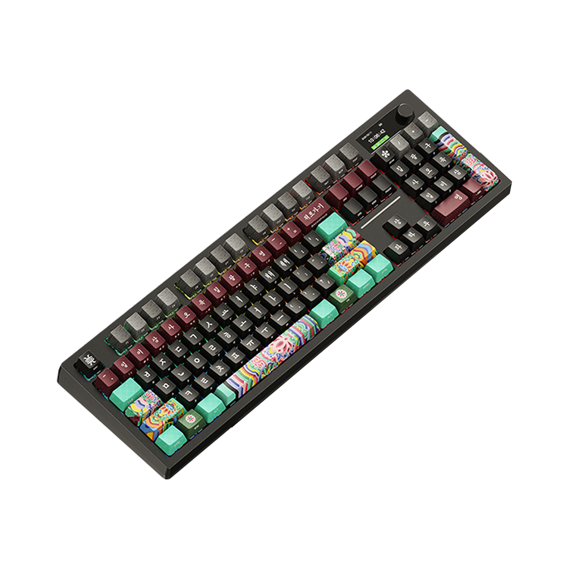 뮷즈 단청 무선 블루투스 키보드 블랙 (국내 정식 발매 제품)(MU:DS Dancheong Wireless Bluetooth Keyboard Black (Korean Ver.))