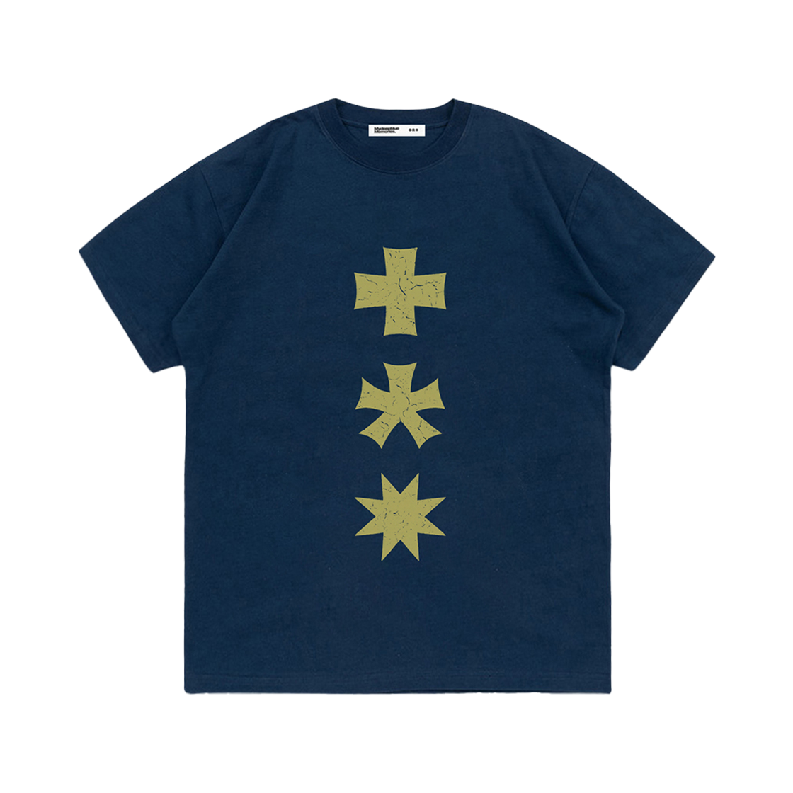 26072310 MydeepblueMemories Mm Three Logo T-Shirts Navy