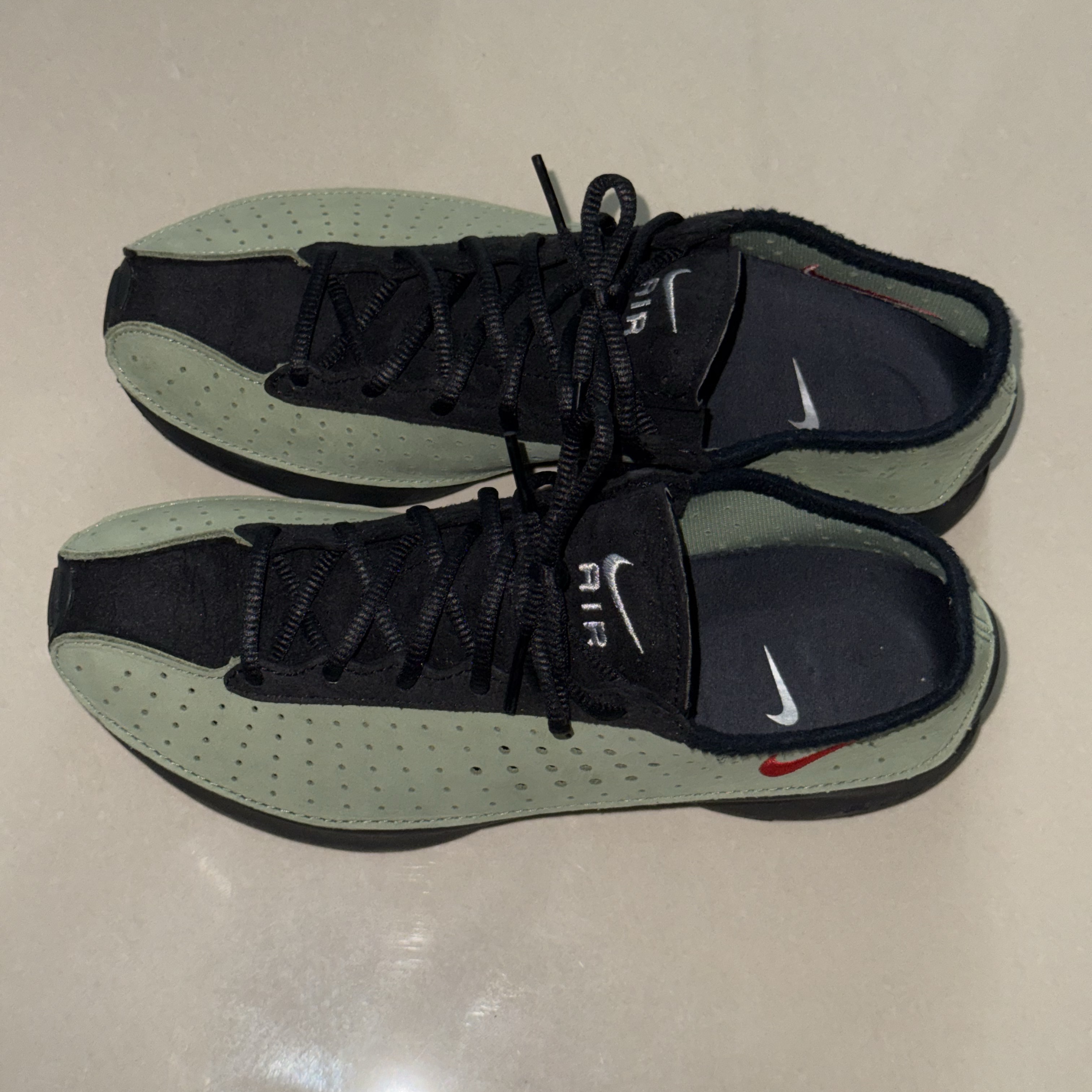 (W) Nike Air Superfly Oil Green Black 착용 스타일 - 2