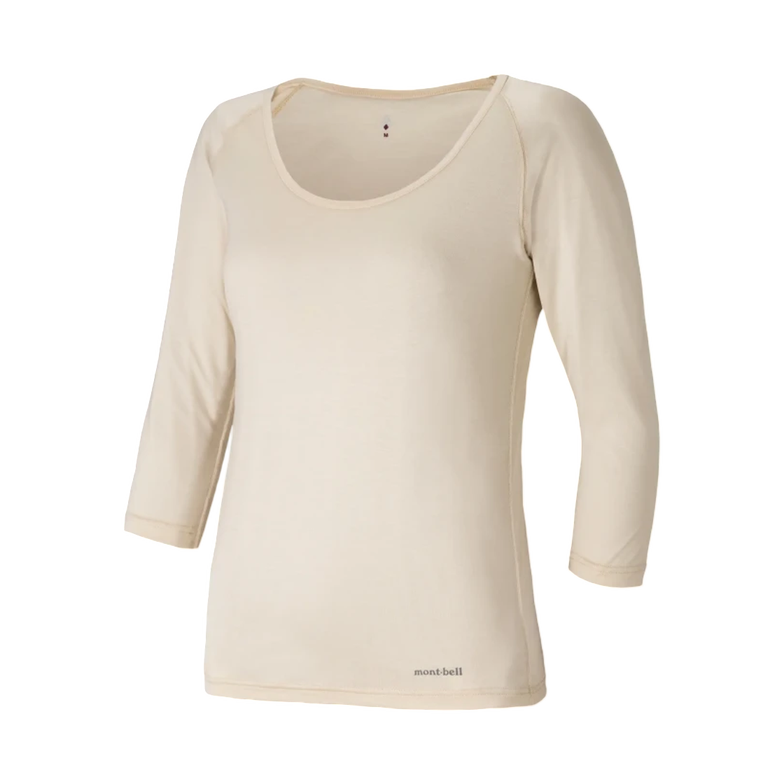 1107848 (W) Montbell Superior Silk U-Neck Shirt Ivory