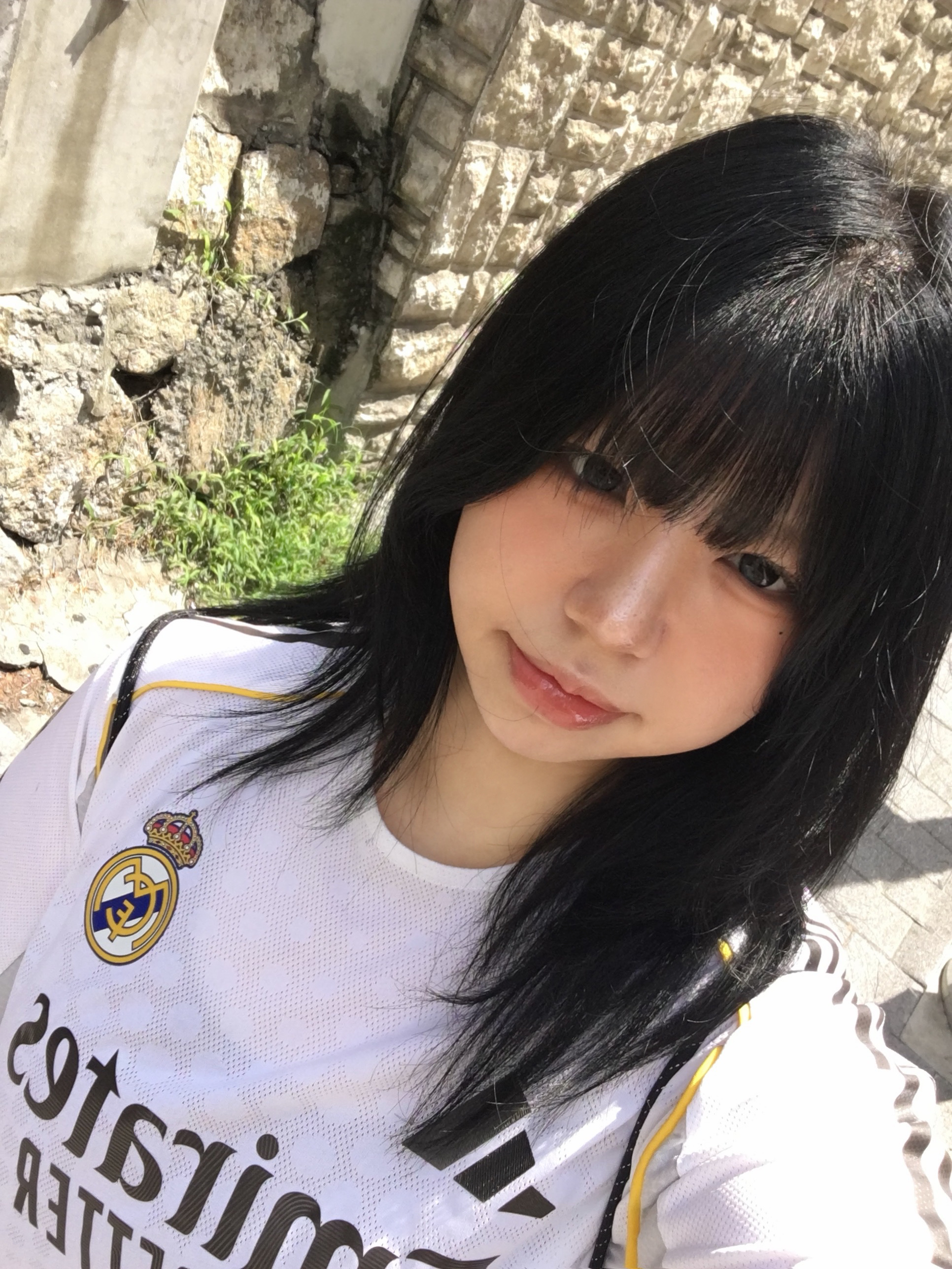 Adidas Real Madrid 2025/26 Home Authentic Jersey White - KR Sizing (Non Marking Ver.) 착용 스타일 - 3
