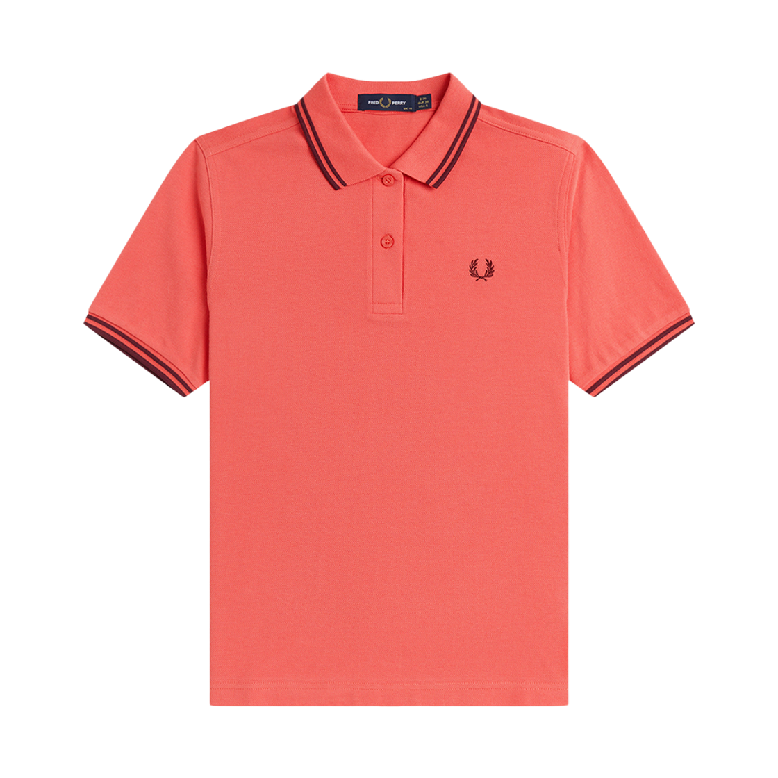 프레드페리 G3600 우먼즈 트윈 팁 프레드페리 셔츠 스트로베리크림 옥스블러드(Fred Perry G3600 Womens Twin Tipped Fred Perry Shirt Strawberry Cream Oxblood Oxblood)