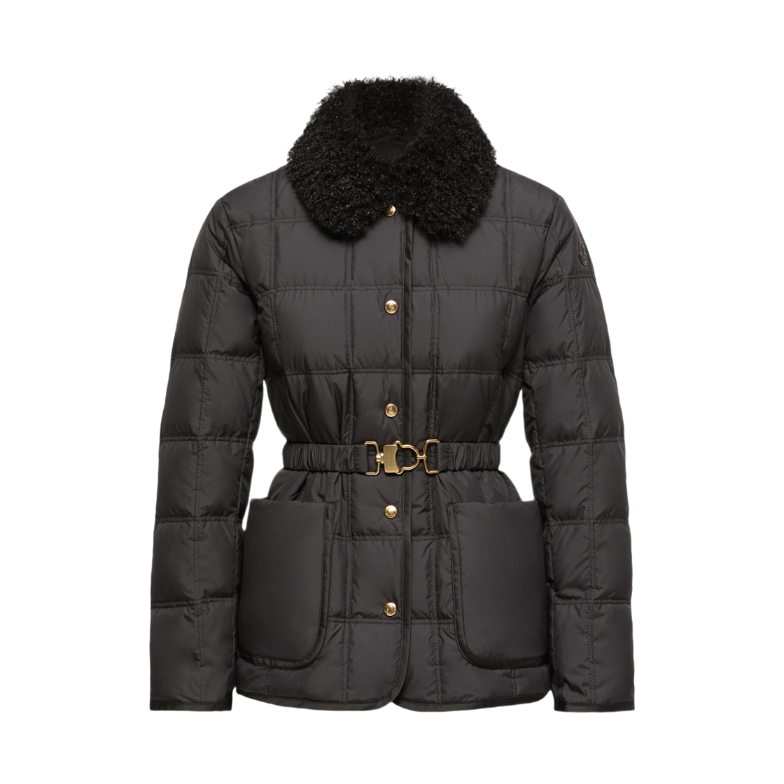 L2-093-1A00065-597YW-999 (W) Moncler Cygnes Belt Short Down Jacket Black - 26FW
