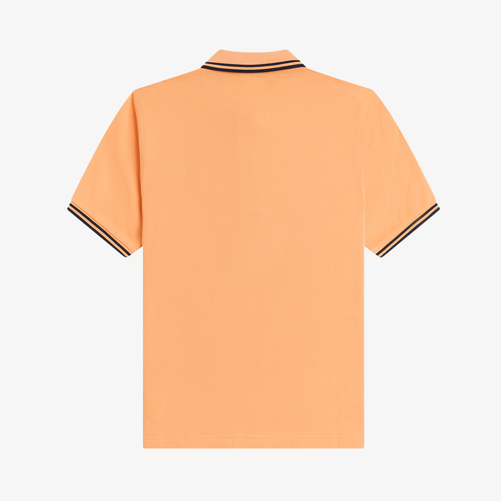 프레드페리 G3600 우먼즈 트윈 팁 프레드페리 셔츠 피치 네이비(Fred Perry G3600 Womens Twin Tipped Fred Perry Shirt Peach Navy) - 5