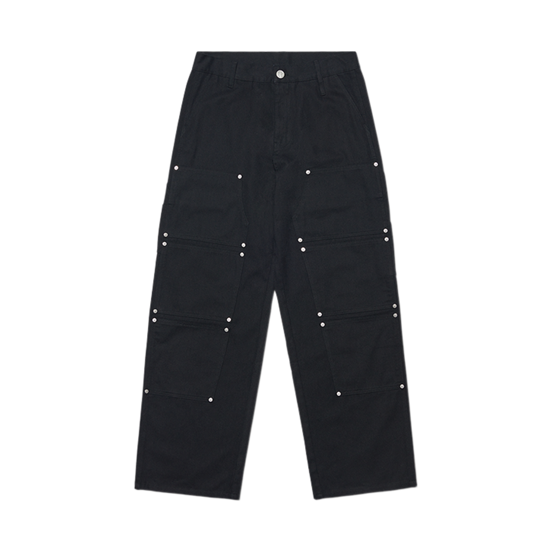 NMWF52PT01BLK NOMANUAL Divided Double Knee Pants Black