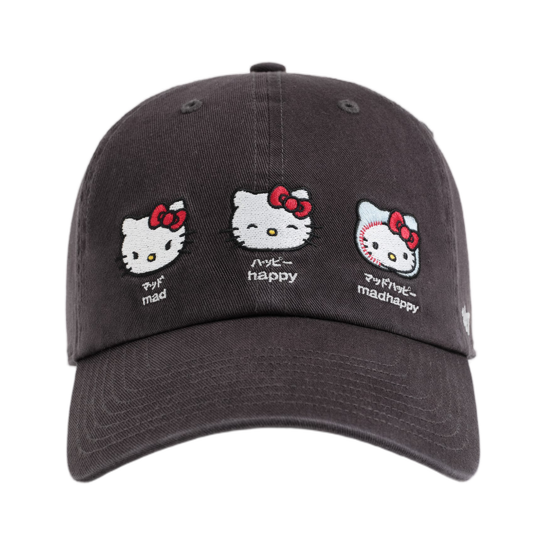 매드해피 x 헬로 키티 이모션스 대드 햇 느와르(Madhappy x Hello Kitty Emotions Dad Hat Noir)