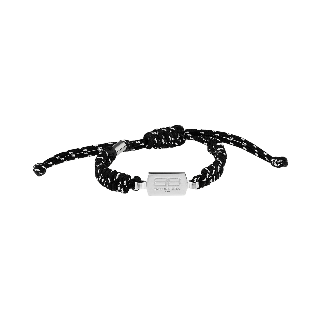 856392TZ24S1912 Balenciaga Saint Germain Lace Bracelet Black White