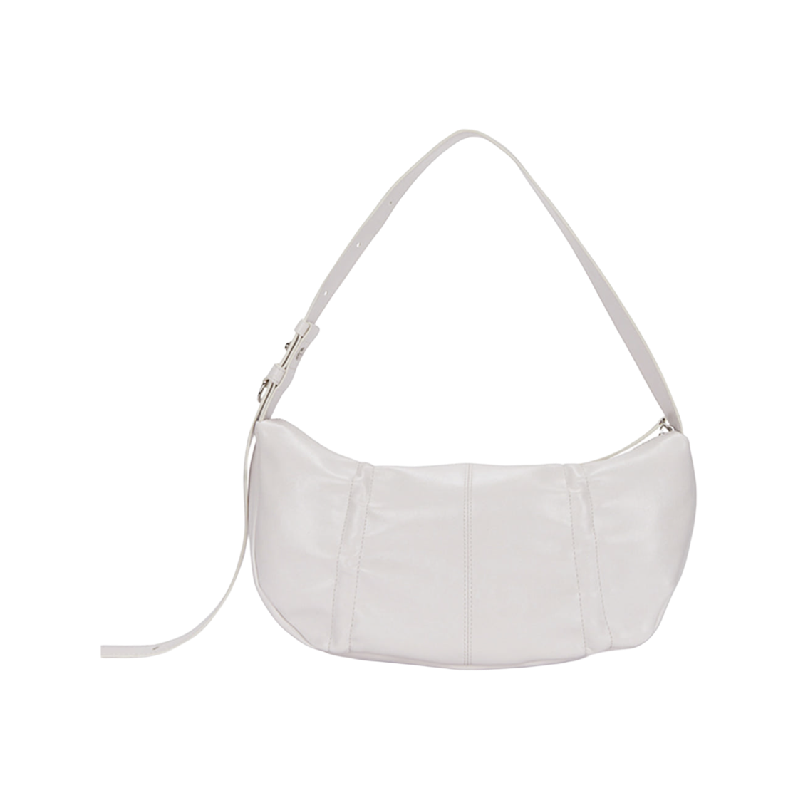 마뗑킴 하프 셔링 리본 라운드 백 아이보리(Matin Kim Half Shirring Ribbon Round Bag in Ivory) - 2