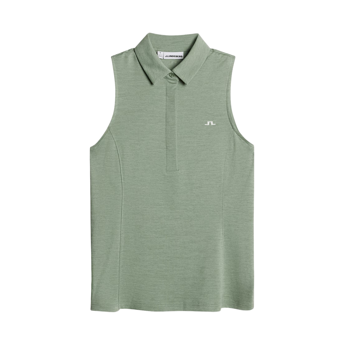 GWJT14821-M541 (W) J.Lindeberg Dena Sleeveless Polo Hedge Green Melange