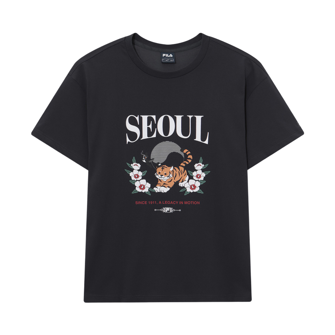 [6% 적립] 휠라 서울 익스클루시브 반팔티 차콜그레이([6% 적립] FILA Seoul Exclusive T-Shirt Charcoal)