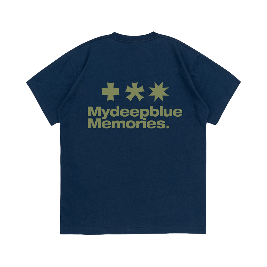 26072304 MydeepblueMemories Mm Symbol Logo T-Shirts Navy Khaki