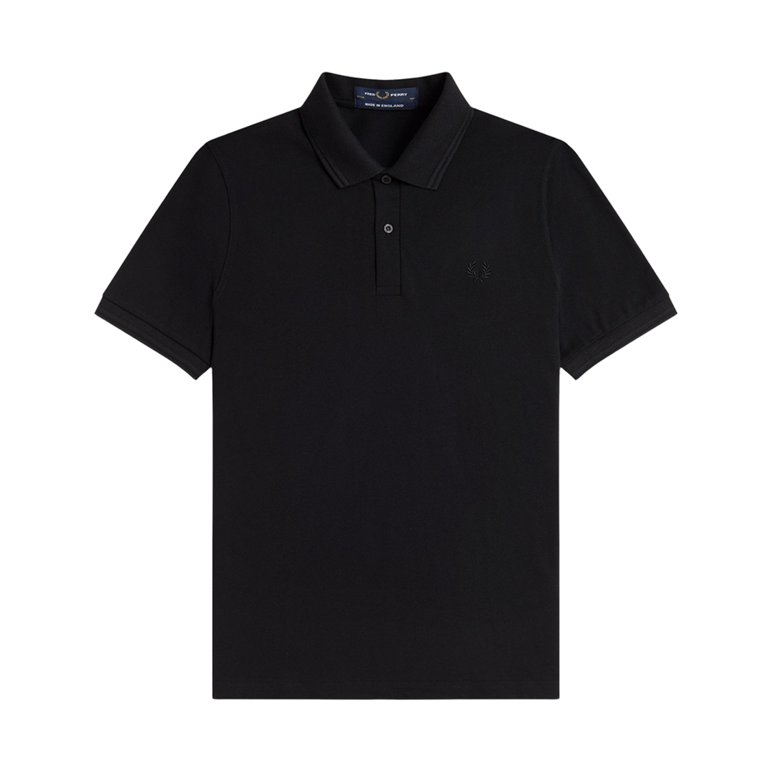 프레드페리 M12 트윈 팁 프레드페리 셔츠 블랙 블랙(Fred Perry M12 Twin Tipped Fred Perry Shirt Black Black)