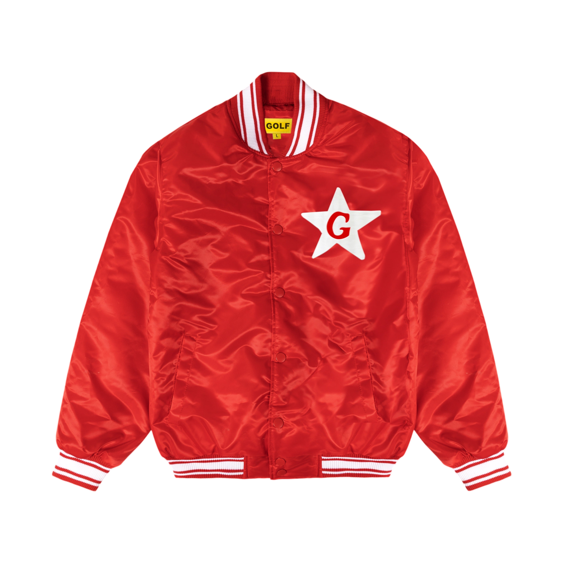 골프왕 돈 탭 더 글라스 글라스 자켓 레드(Golf Wang Don't Tap The Glass Glass Jacket Red)