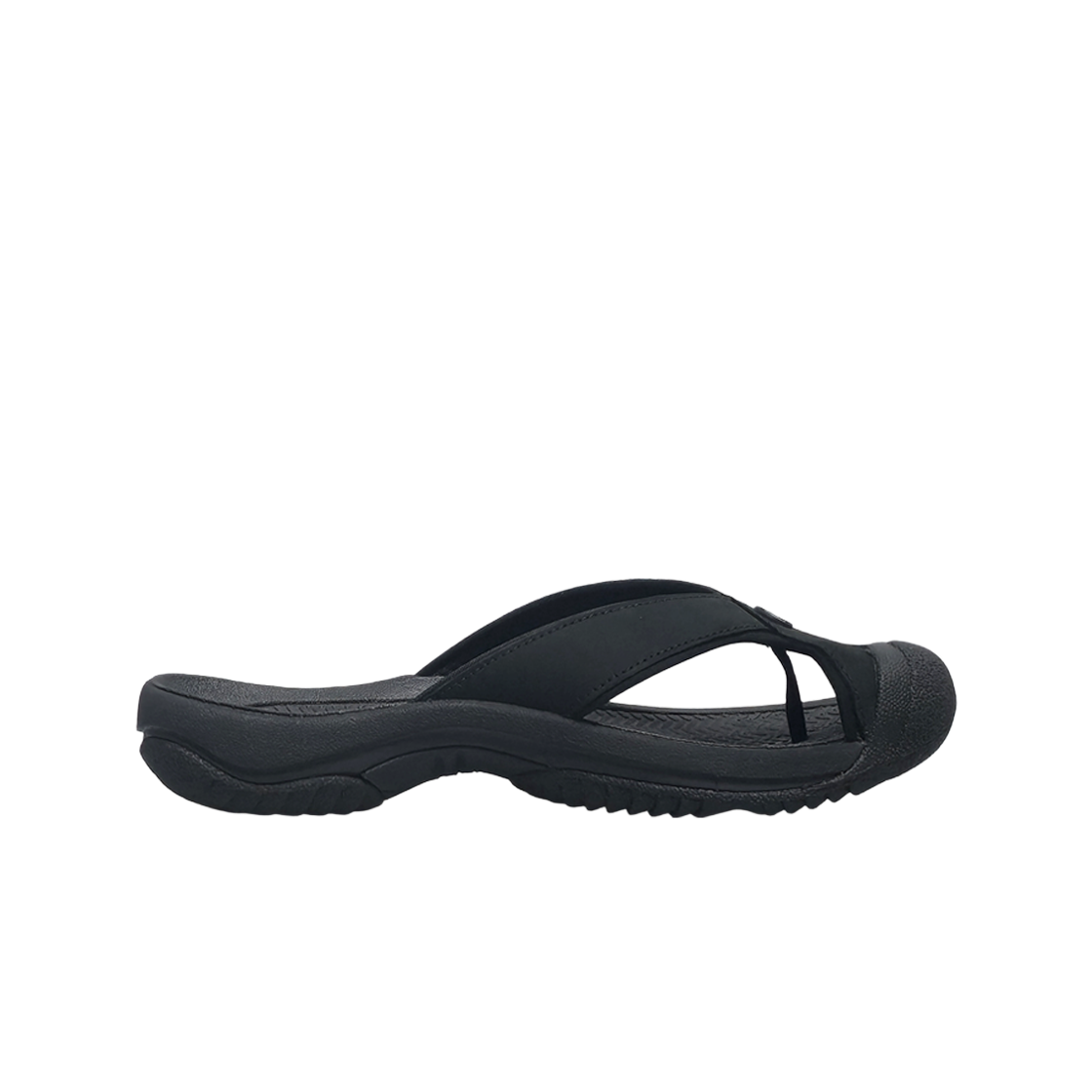 1029129 Keen Waimea Leather Flip Flop Black