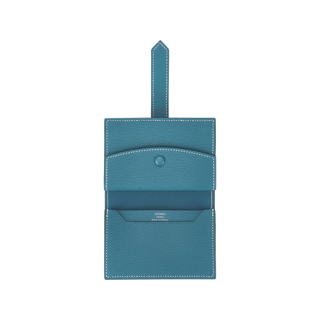 에르메스 베안 미니 월렛 미조레 고트스킨 & 팔라듐 하드웨어 뉴 블루 진(Hermes Bearn Mini Wallet Mysore Goatskin & Palladium New Bleu Jean) - 3