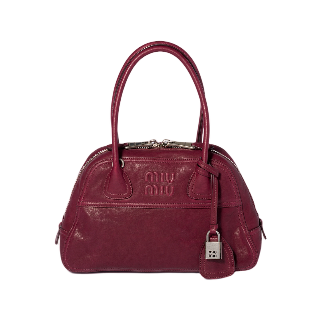 5BB200-2BBL-F0399 Miu Miu Vivant Nappa Leather Bag Amaranth Red